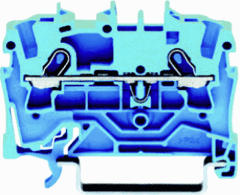 Wago 2001-1204 - 20011204 - 2-dr-fm-klem blauw