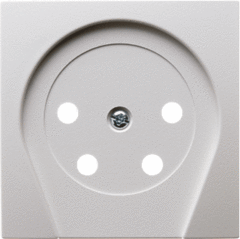 Berker 6110361909 - centraalplaat ptt-wcd polar wit mat s1/b