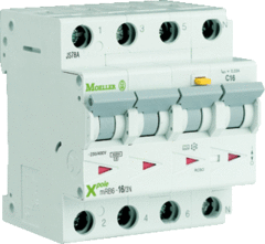 Eaton 120668 - aardlekautomaat mrb6 (16-amp. 300ma) 3p+n c-kar.