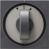 Gira 066628 - inzetplaat+knop jaloezie + timer antraciet 55