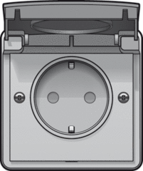 Niko 700-36800 - waterdichte wcd 1-voudig randaarde schroef hydro (bodemdeel apart bestellen)