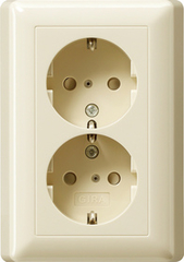 Gira 078301 - wcd randaarde 2voudig kinderbeveiliging cwg st55