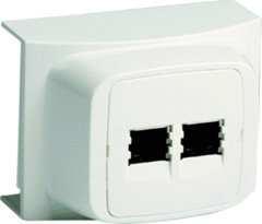 Attema AT9207 - 9207 - 2-voudig cat5e data-aansluitpunt ed40 wit