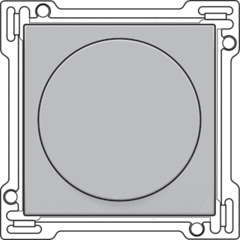 Niko 121-31000 - inzetplaat + knop dimmer sterling