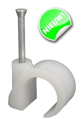 Mepac 421305 - spijkerclips sp16/19t transparant/wit doos 100 stuks