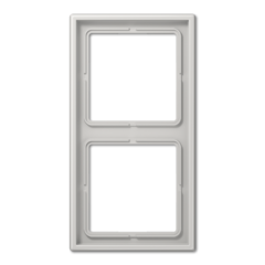 Jung LS982LG - ls 982 lg - afdekraam 2-voudig lichtgrijs ls990