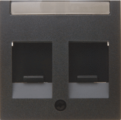 Berker 11811606 - centraalstuk data + tekstvenster antraciet