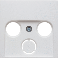 Berker 12038989 - centraalplaat antenne cai / radio wcd s1