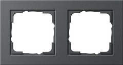 Gira 021223 - afdekraam 2-voudig antraciet e2