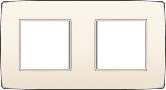 Niko 100-76800 - afdekraam 2-voudig creme