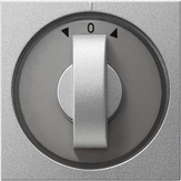 Gira 066626 - inzetplaat+knop jaloezie + timer aluminium 55