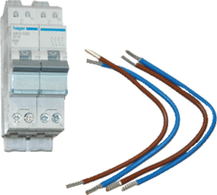 Hager VKS06SV - uitbreidingsset fornuis 20a b-kar.