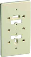 Attema AT1385 - 1385 - montagedeksel tms met messing bus 77x140mm creme