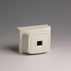 Attema AT9208 - 9208 - 1-voudig telefoonaansluitpunt creme