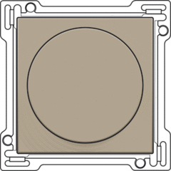 Niko 123-31000 - inzetplaat + knop dimmer brons