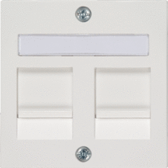 Peha 00318751 - centrplaat 2x modulair jack